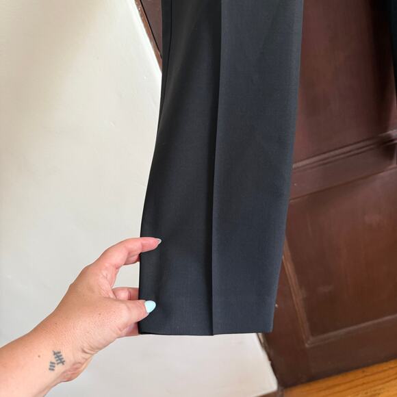 THEORY | 90s Vintage Mid-Rise Stretch Wool Straight Leg Trousers Pants | Size 6 - Picture 4 of 10